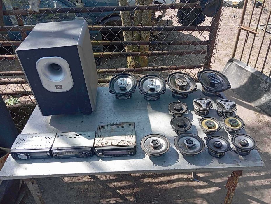 Колонки в машину 10см  13 см  Динаміки авто BASS 200wt ga ge gd 402