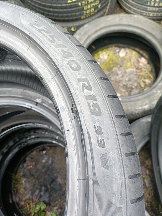 B062- 1 sztuka 225/40r19 Pirelli PZero z 2018r 6.1mm MO mercedes