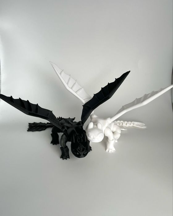 дракони беззубик та фурія 3д іграшки