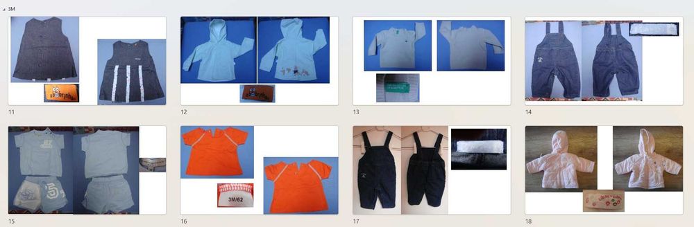 Roupa de Bebe Variada 1M aos 12M