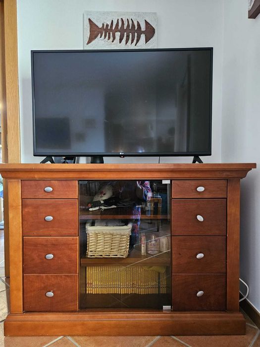 Móvel TV (madeira cor cerejeira)