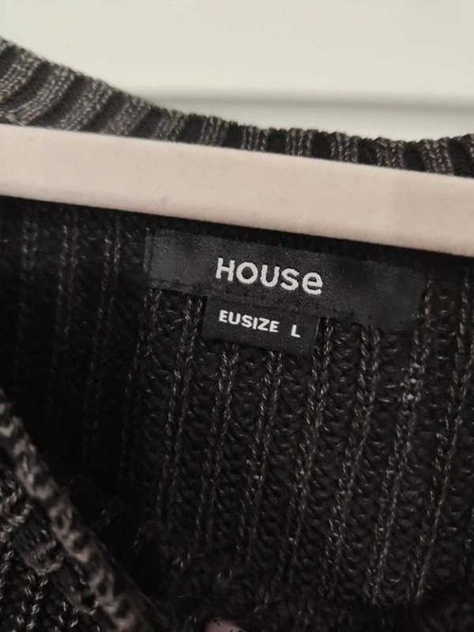 sweter damski szary