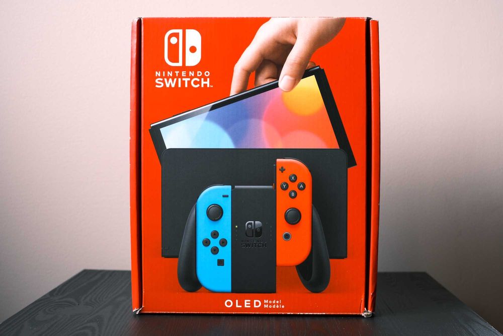 Nintendo Switch 64GB OLED - Niebiesko-Czerwony Sztum • OLX.pl