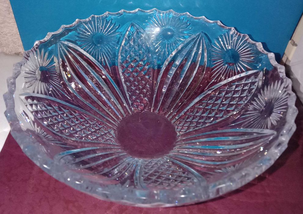 Хрусталь. Большая конфетница, салатник, ваза. Посуда. СССР