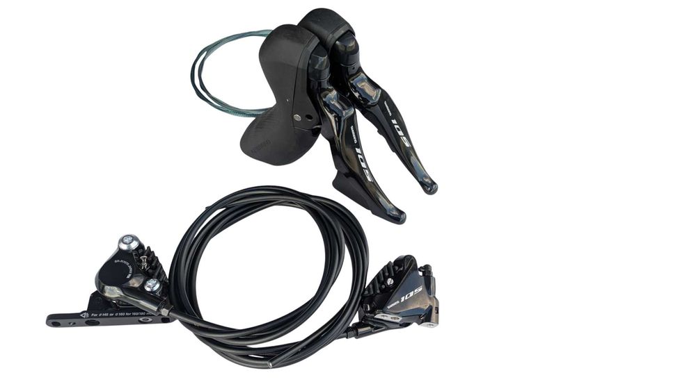 Klamkomanetki Shimano 105, ST-R7025 BR-R7070, nowe (2144)