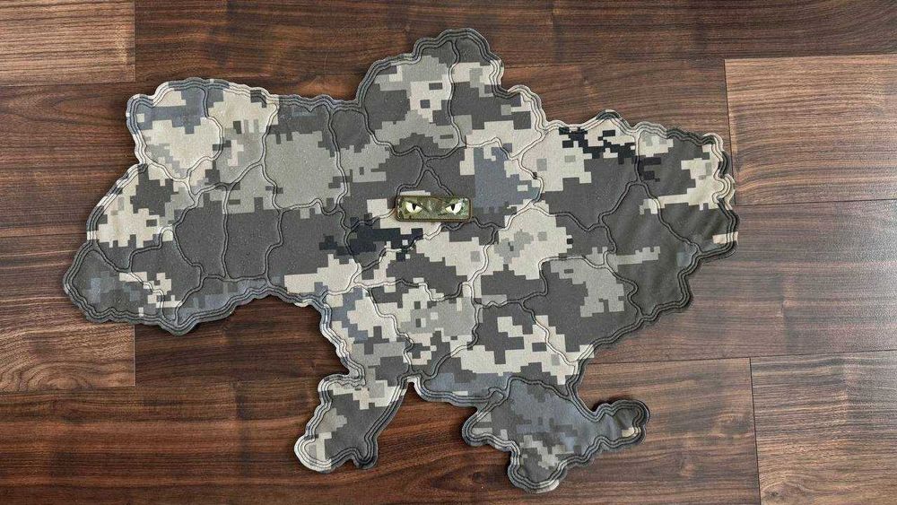 Панель для нашивок и шевронов карта Украины 70*49 см