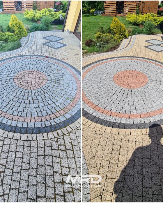 Mycie czyszczenie kostki, elewacji  dachów Grudziądz Podnośnik koszowy