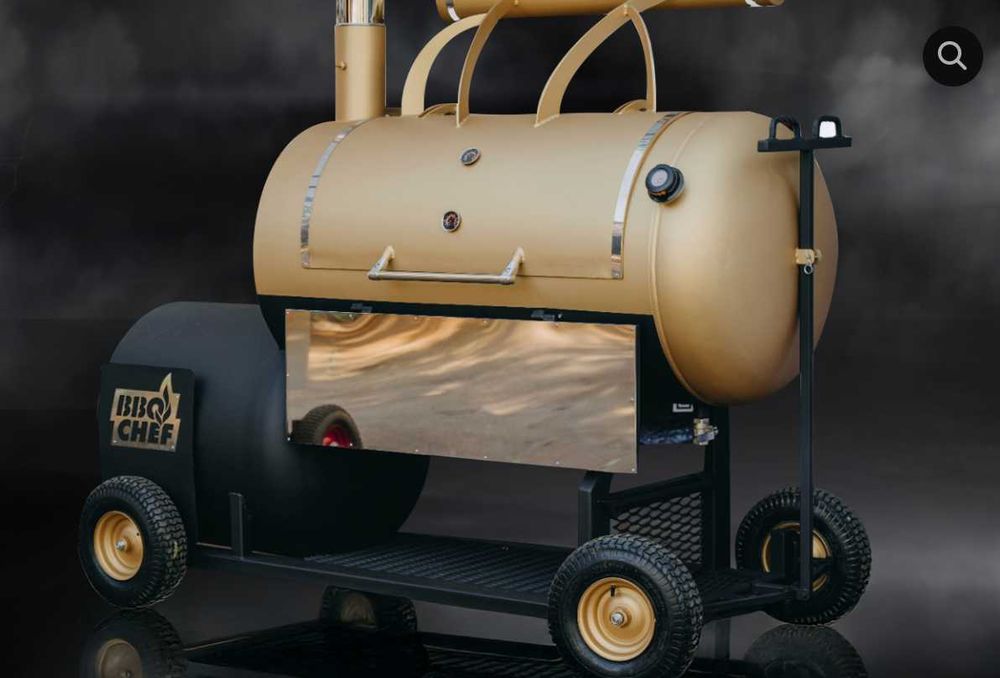Однокамерний реверсний смокер на колесах BBQ Chef