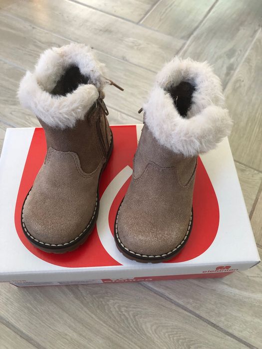 Elefanten Beba wiosenne buty kozaki dziewczęce z futerkiem r. 21