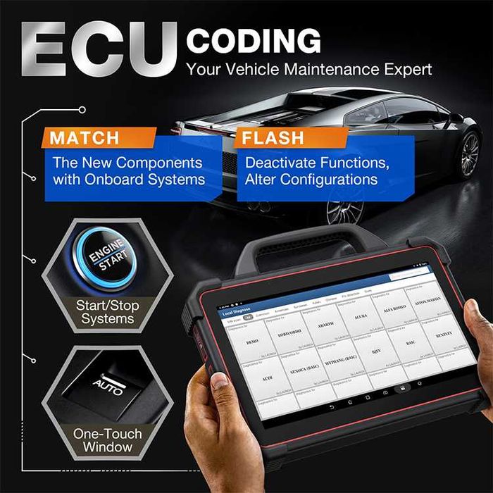 Launch X431 PAD VII Maquina Diagnóstico OBD+Osciloscópio Launch (NOVO)