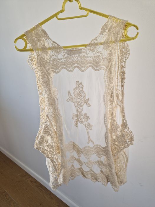Boho kamizelka dziergana