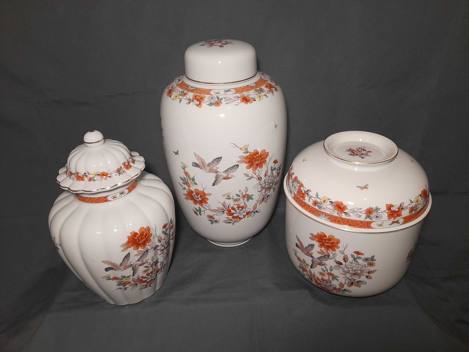 Vista Alegre Magnólia-- Talha Castanheira e Cochinchina, pote chinês