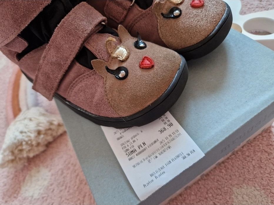 Buty zimowe kozaki śniegowce Mrugała barefoot Heli Pony 29