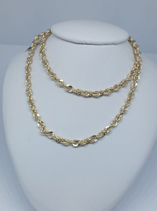 Złoty łańcuszek 585 długość 45 cm