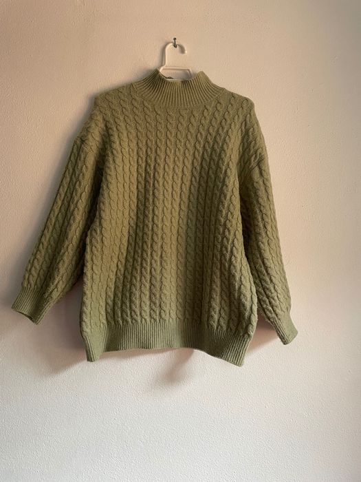 Camisola de malha verde