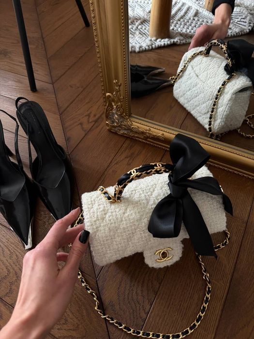Сумка Chanel / сумочка шанель біла