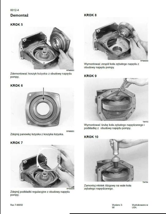 Instrukcja napraw Case Magnum MX 180, MX200