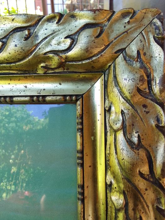 Vintage/ Obraz w  ramce drewnianej