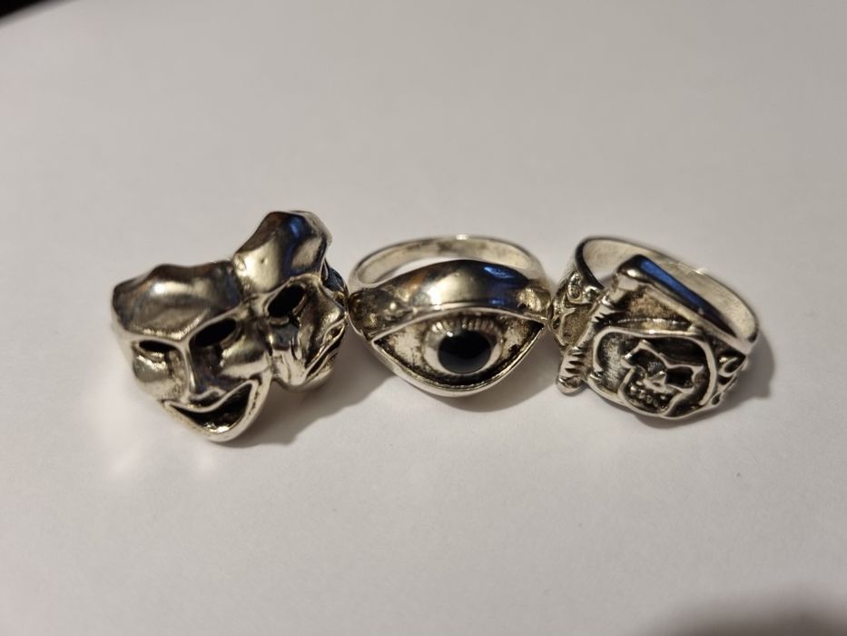 Zestaw trzech pierścionków