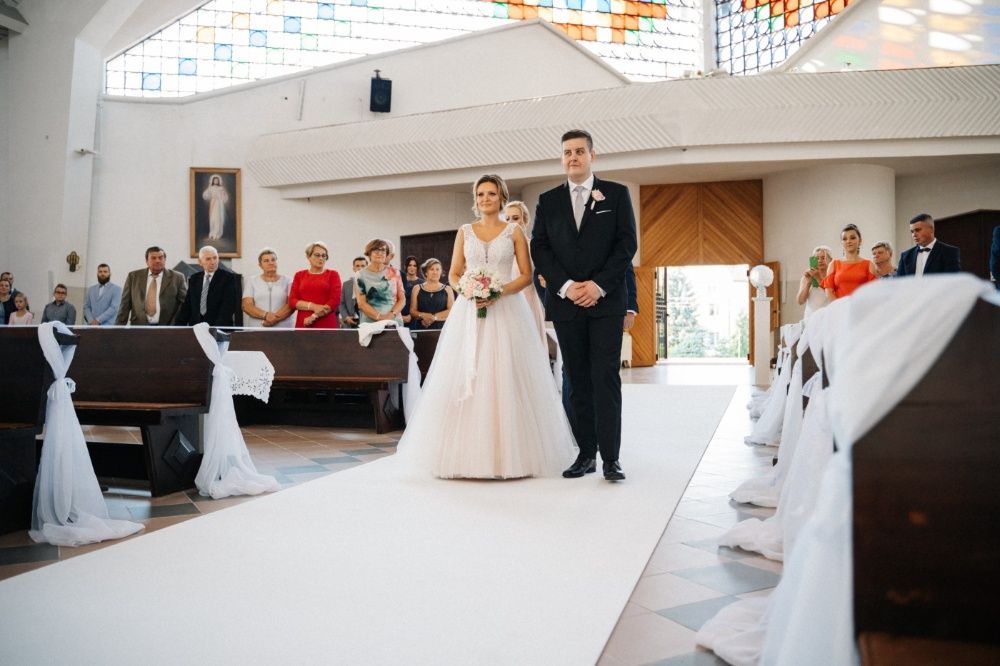 Suknia ślubna r.36/38 - light pink