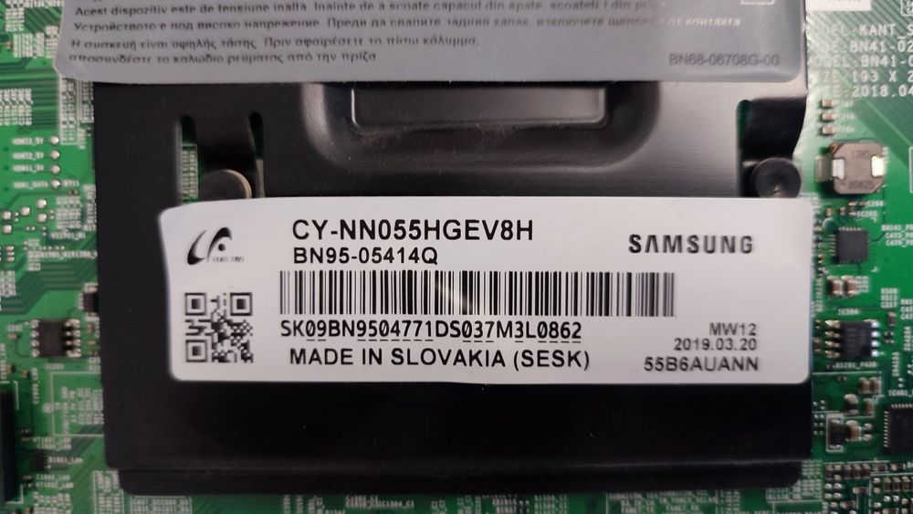 Płyta główna, zasilacz Samsung UE55NU7093U