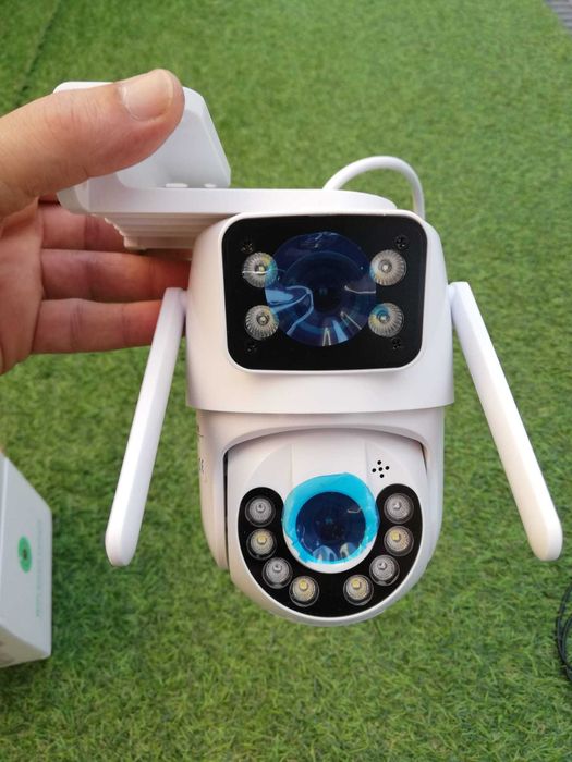 Câmara de Vigilância IP Wifi ou por cabo  Exterior rotativa e fixa