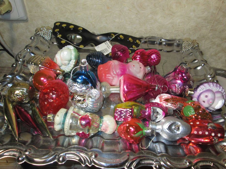 Винтажные ёлочные игрушки ссср торшер лампа, лягушка