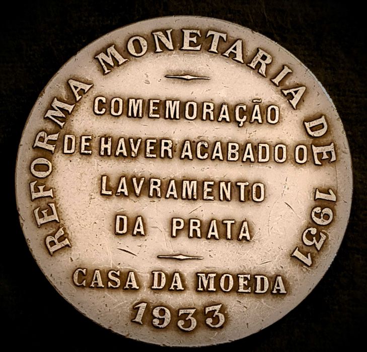 Rara Medalha Prata 999, Comemorativa Alusiva ao Dr.Oliveira Salazar