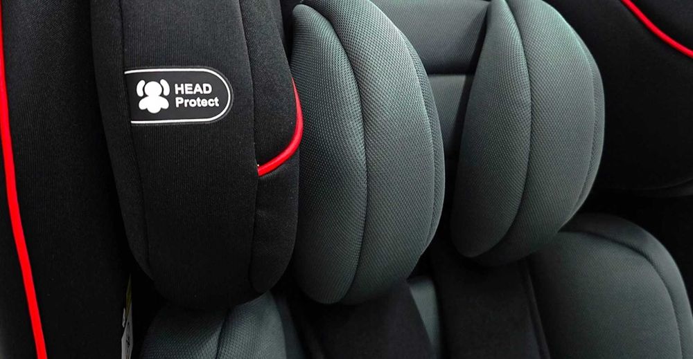 Fotelik Samochodowy 9-36 Kg 76-150 CM Czarny Dla Dziecka + Pojemnik