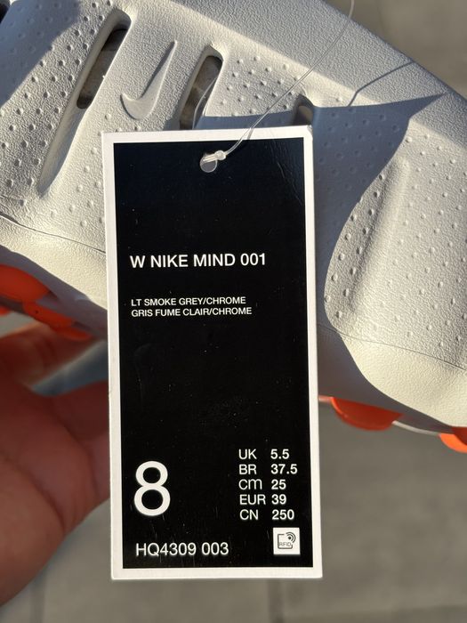 Оригинал | женские тапки nike mind 001 light smoke grey | HQ4307-003