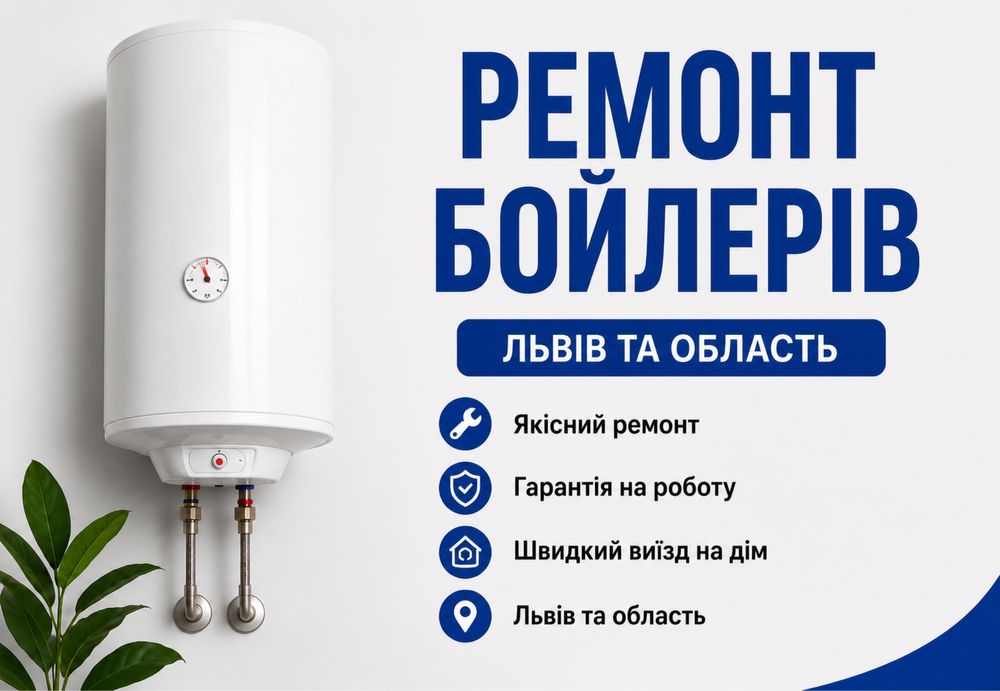 Ремонт бойлерів Львів • Без вихідних • Гарантія