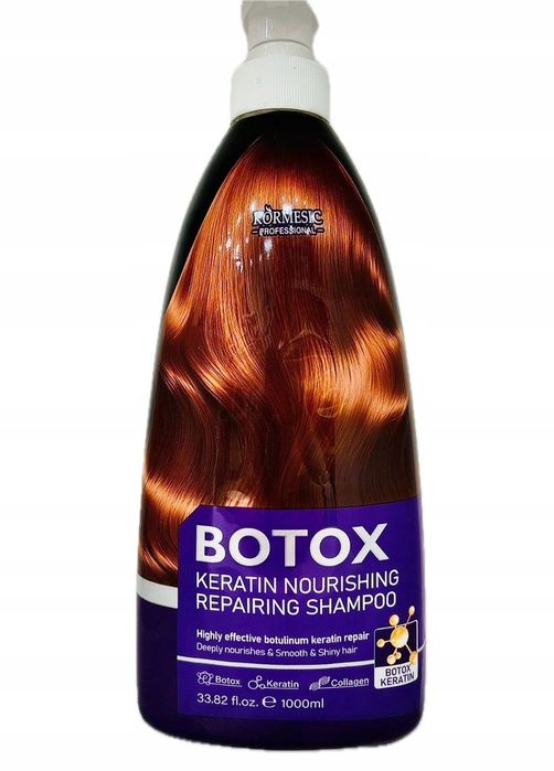 Keratynowy Szampon z Kolagenem Odżywiający Odbudowujący Regenerujący