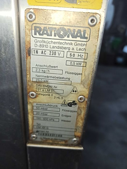 Piec konwekcyjno parowy rational 101 g scc
