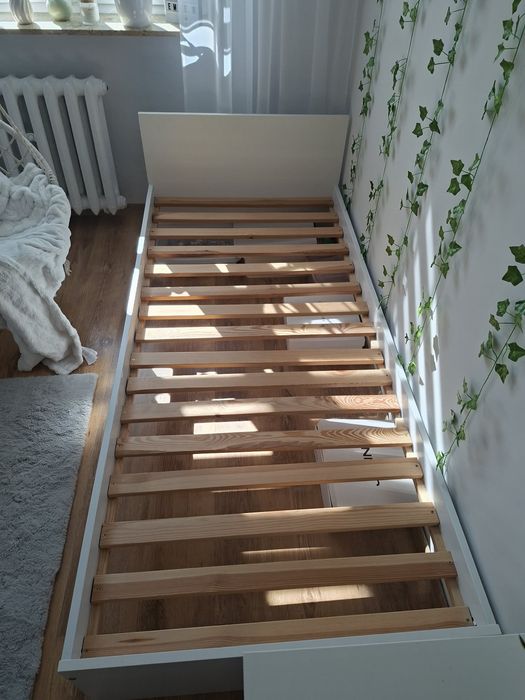 Łóżko 80x120 płyta laminowana biala