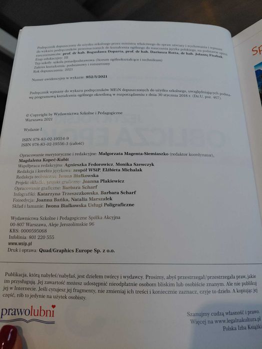 Jezyk polski Oblicza epok 3.1.