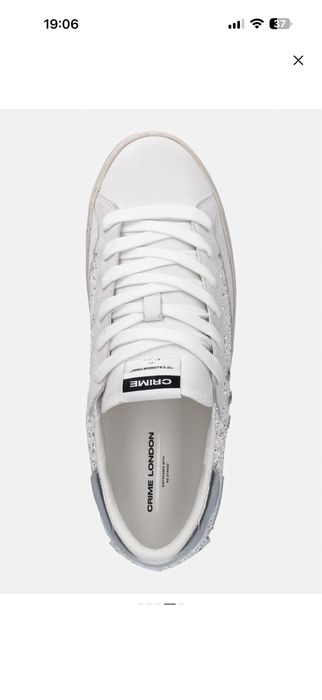 Шкіряні кеди Crime London DISTRESSED PLATFORM