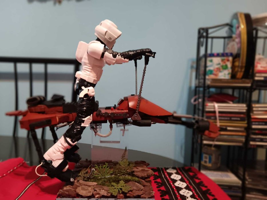 Star Wars:Speederbike com Scout Trooper
