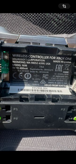 Геймпад Xbox Elite Wireless Controller Series 1 (Model 1698).
