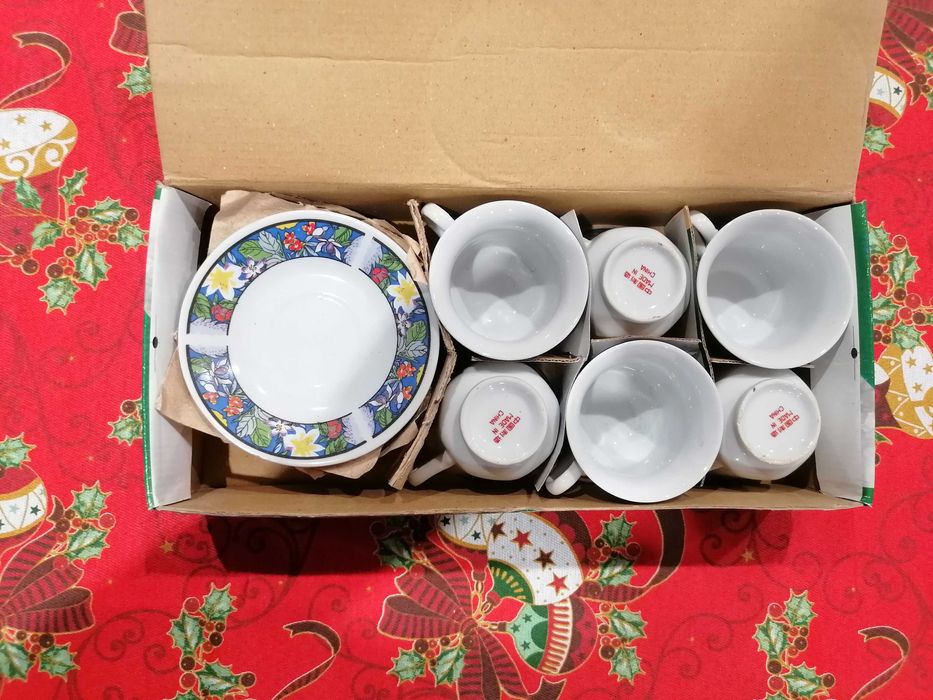 Conjunto canecas de chá