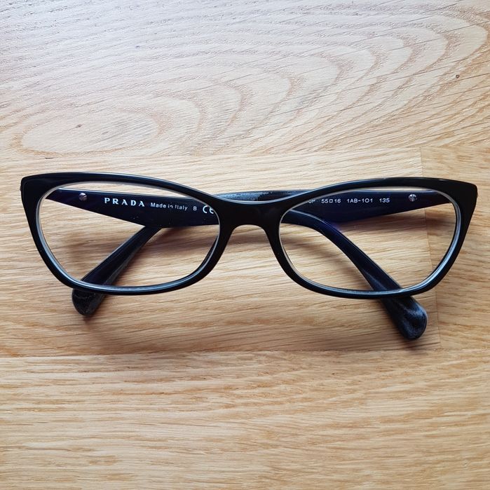Okulary gotowe Prada dla wady (-1,75) czarne VPR 15P