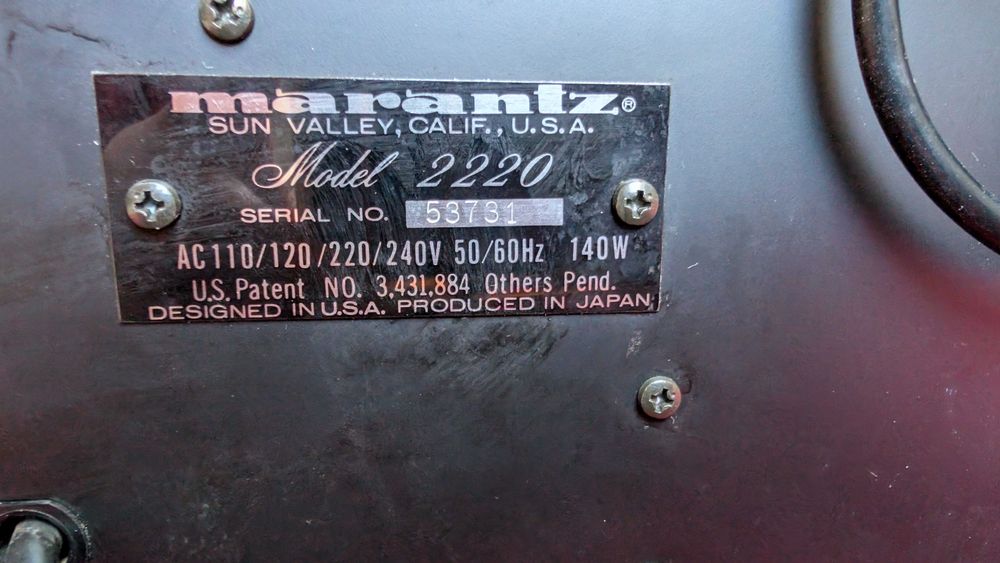Marantz model 2220