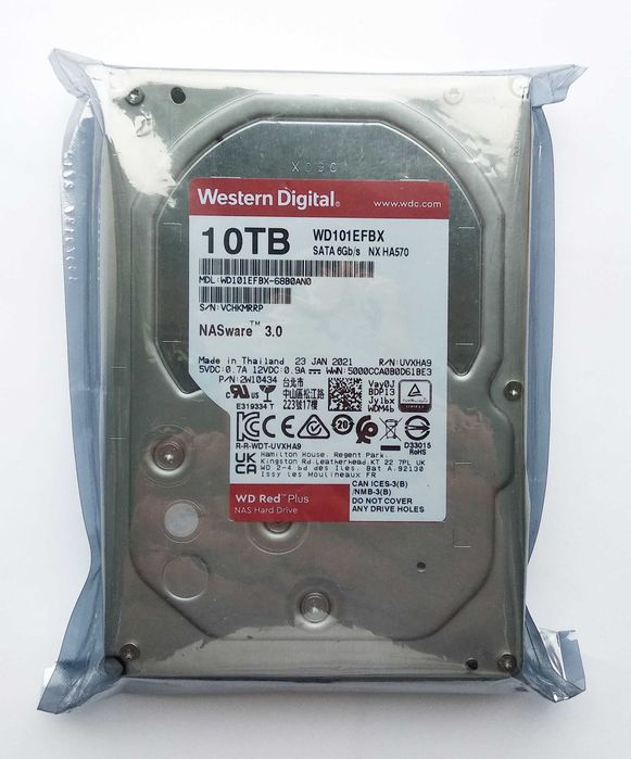 WD Red 10TB 101EFBX SATA3 (Новий, запакований)