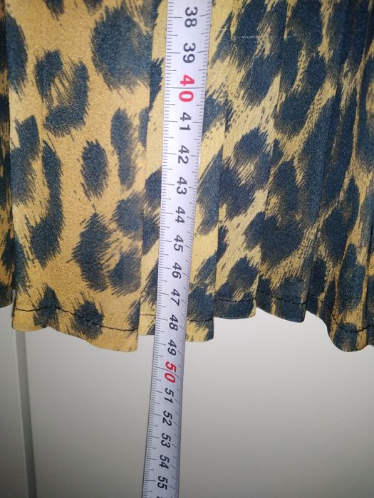 Spódniczka panterka 36 River Island 8 S plisowana