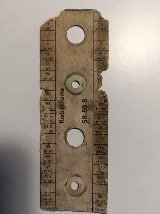 Kabelkarte Simson SR 50 karta instalacji elektrycznej Simson SR50/80