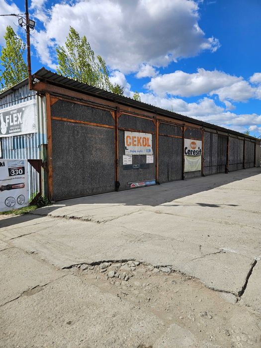 Wiata stalowa 30x5 m ZAMKNIĘTA / Garaż – drzwi przesuwne, solidna, blacha – do demontażu