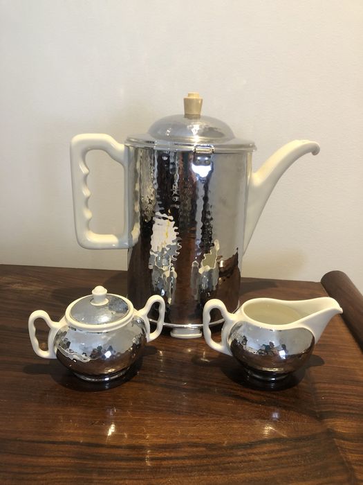 Serviço Café / Chá Térmico Vintage Art Déco – Thermisol Bauscher Lizenz (3 peças)