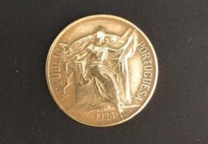 Moeda 50 centavos alumínio-bronze - Portugal - 1926