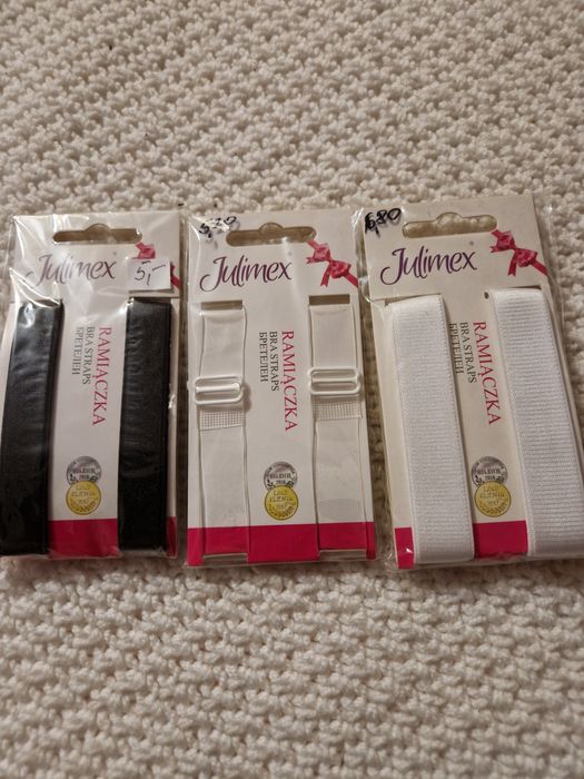 Ramiączka do biustonosza zestaw 3pary produkt nowy Julimex