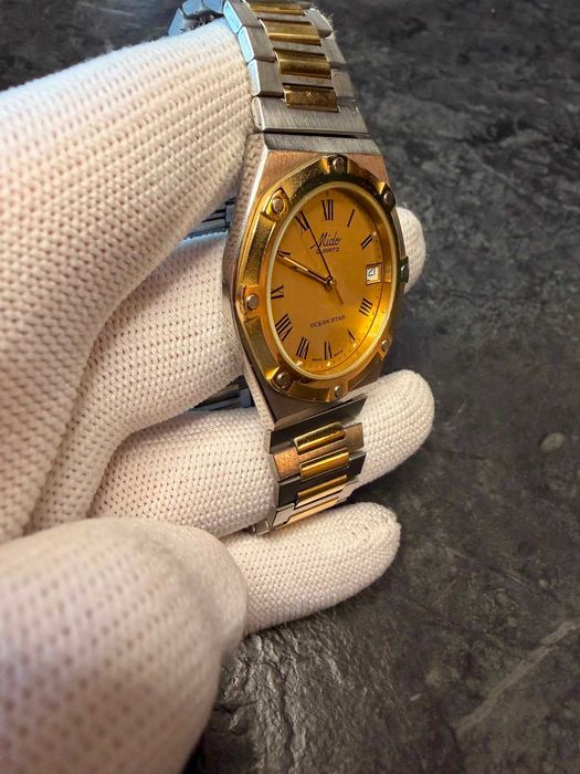 Piękny Mido Ocean Star Quartz Vintage z lat 80. (Szwajcarski Klasyk)