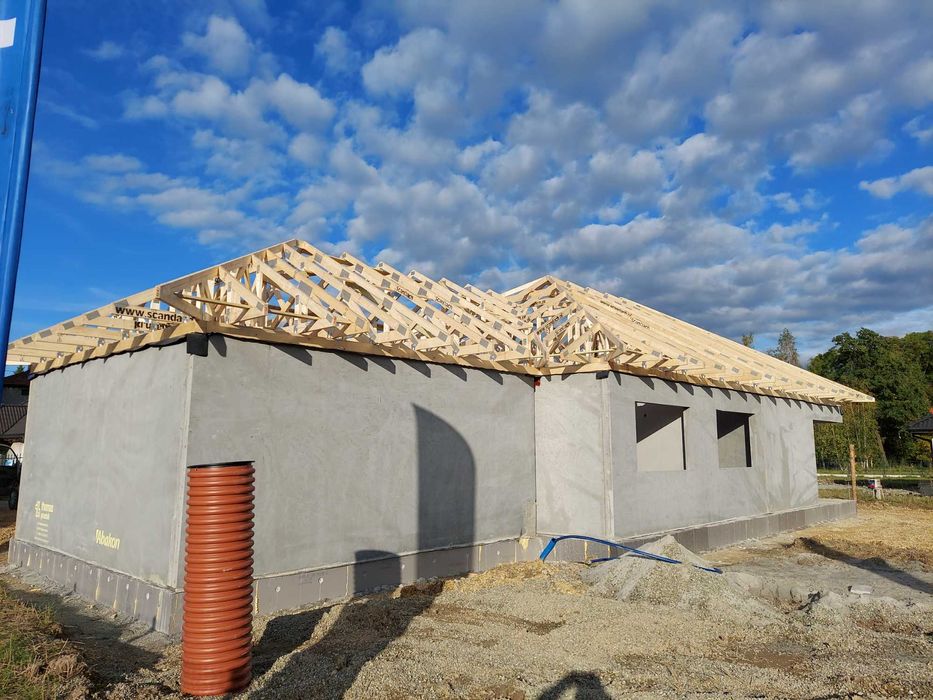 Wiązary bindry prefabrykowana konstrukcja dachowa